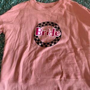 Pink Bride Crew Neck Sweater